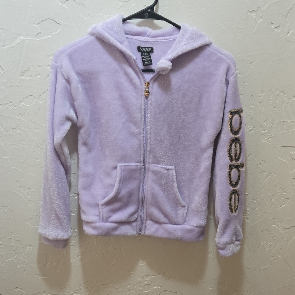 3/$10 Bebe Light Purple Fleece Hoodie
